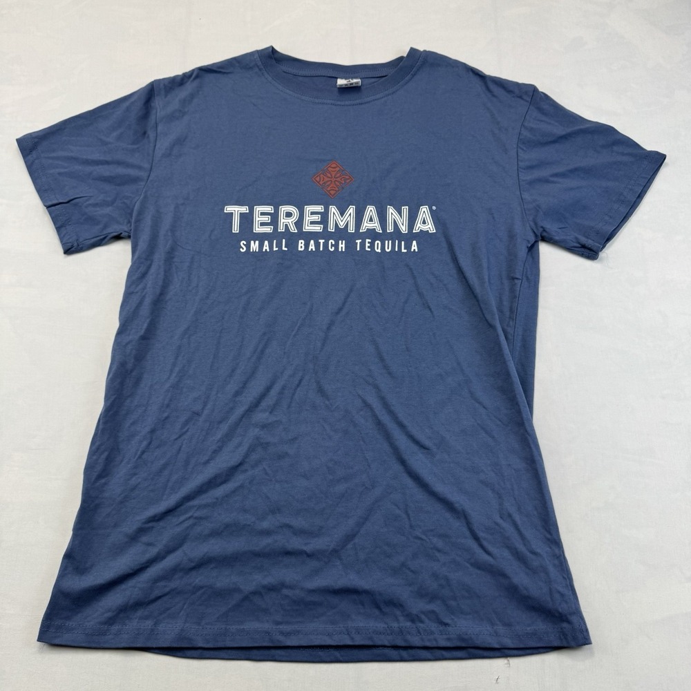 Teremana Small Batch Tequila Men's Medium BlueLogo Graphic T-Shirt Cotton